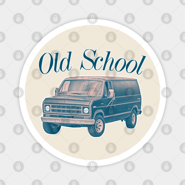 OLD SCHOOL ///// Retro Style Original Design Magnet by DankFutura